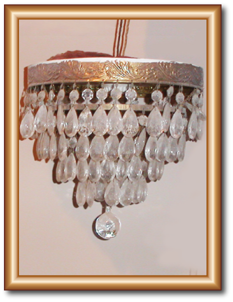5 Light Girandoles Brass & Crystal Table Lamps